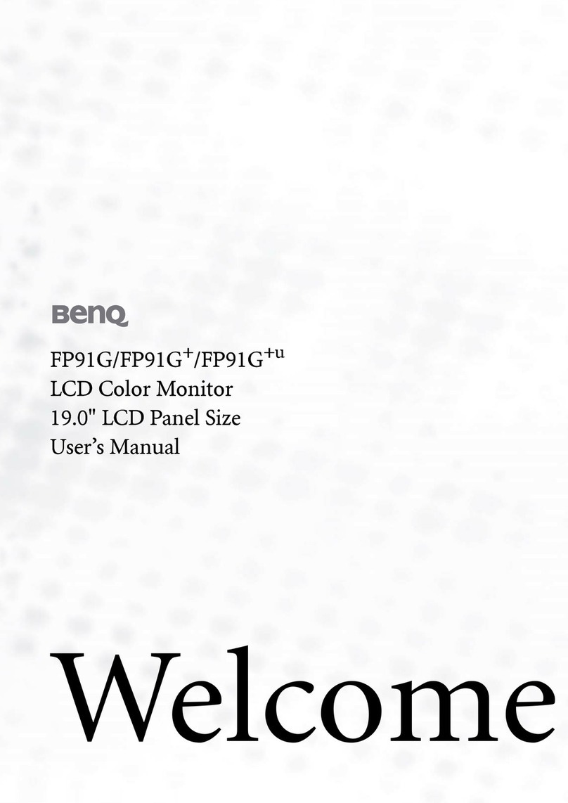 BenQ FP91G - 19" LCD Monitor User manual BenQ FP91G - 19" LCD Monitor User manual
