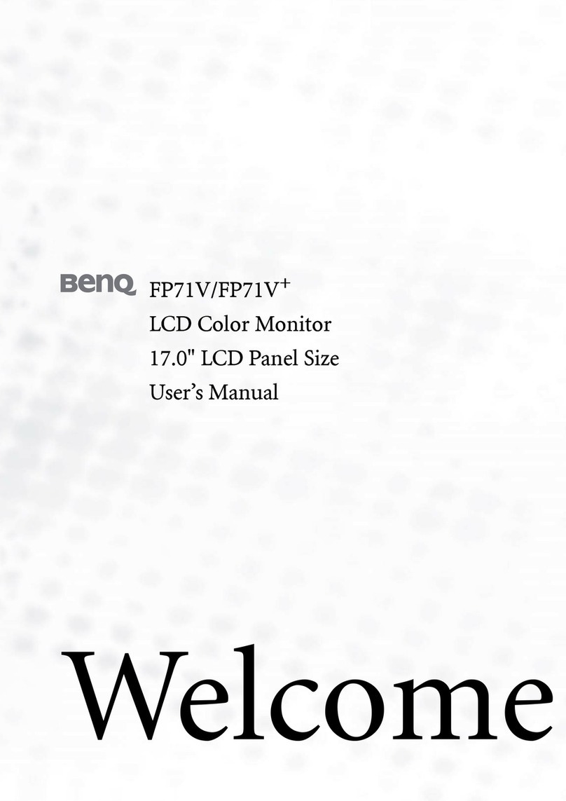 BenQ FP71V - 17" LCD Monitor User manual