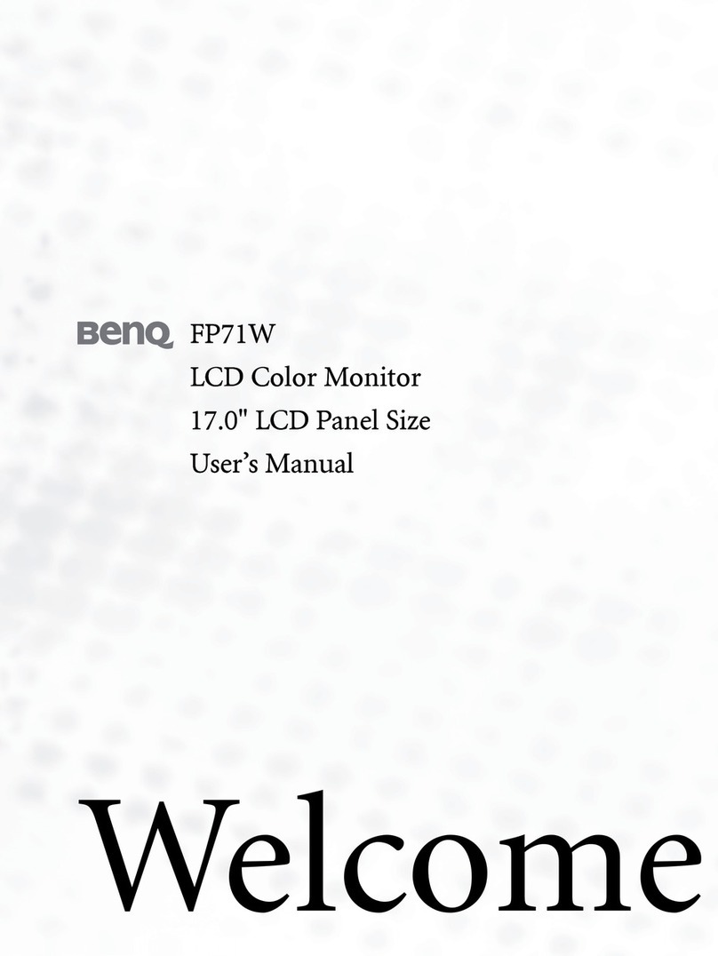 BenQ FP71W User manual