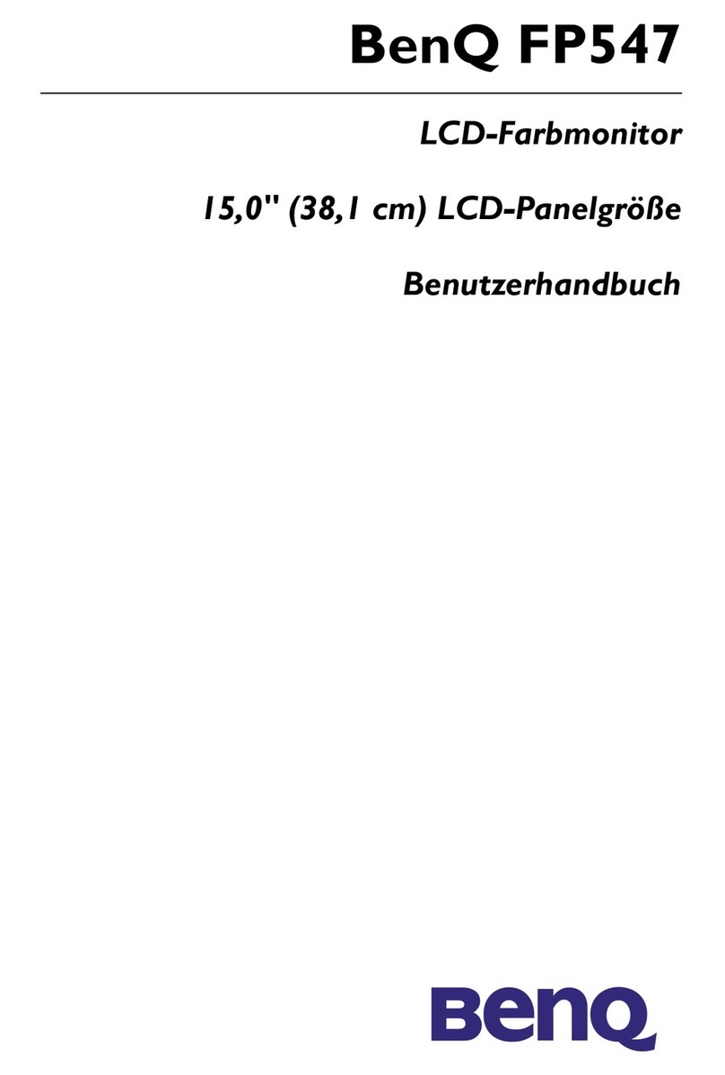 BenQ FP547 - 15" LCD Monitor User manual
