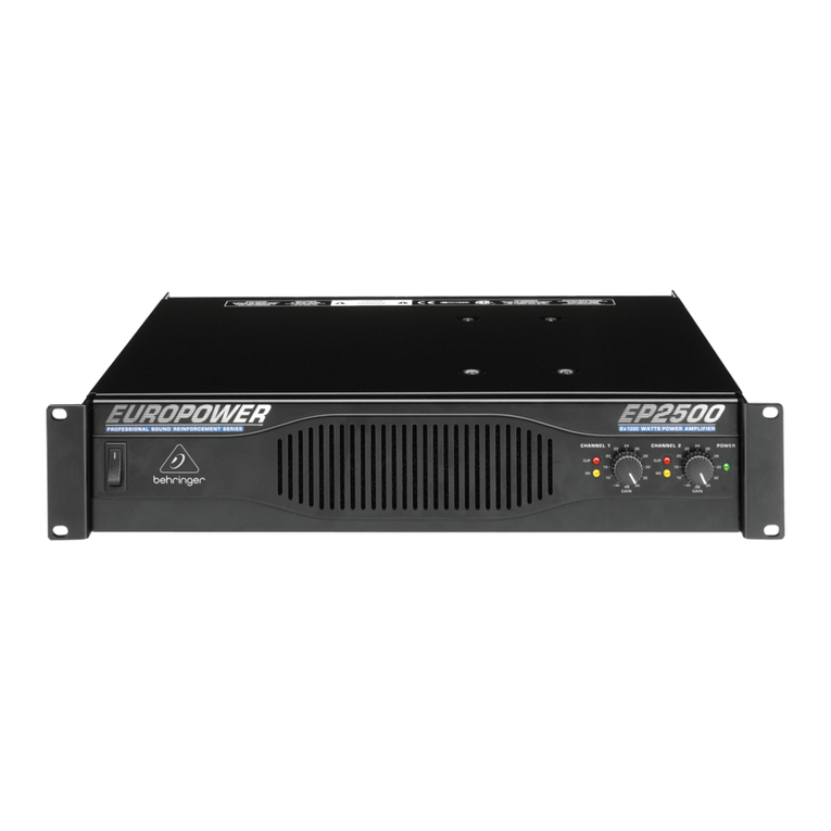 Behringer Europower EP2500 User manual