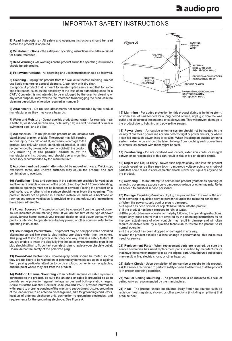 Audio Pro Sub Supreme user guide