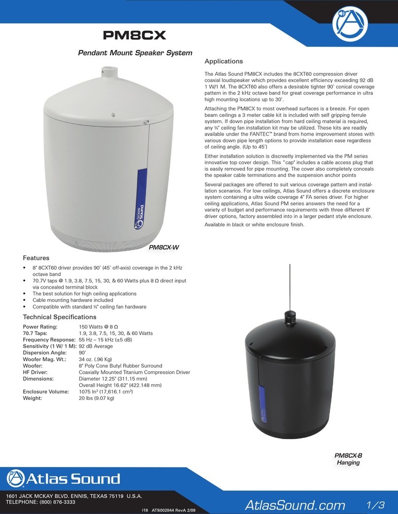 Atlas PM8CX User manual