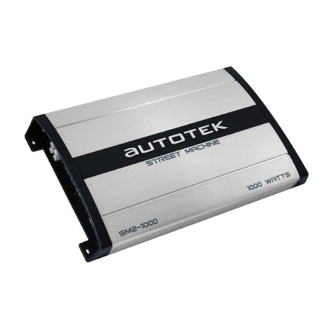 Autotek Street Machine SM1-1000 User manual