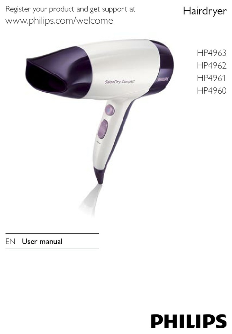 Philips SalonDry Compact HP4963 user manual