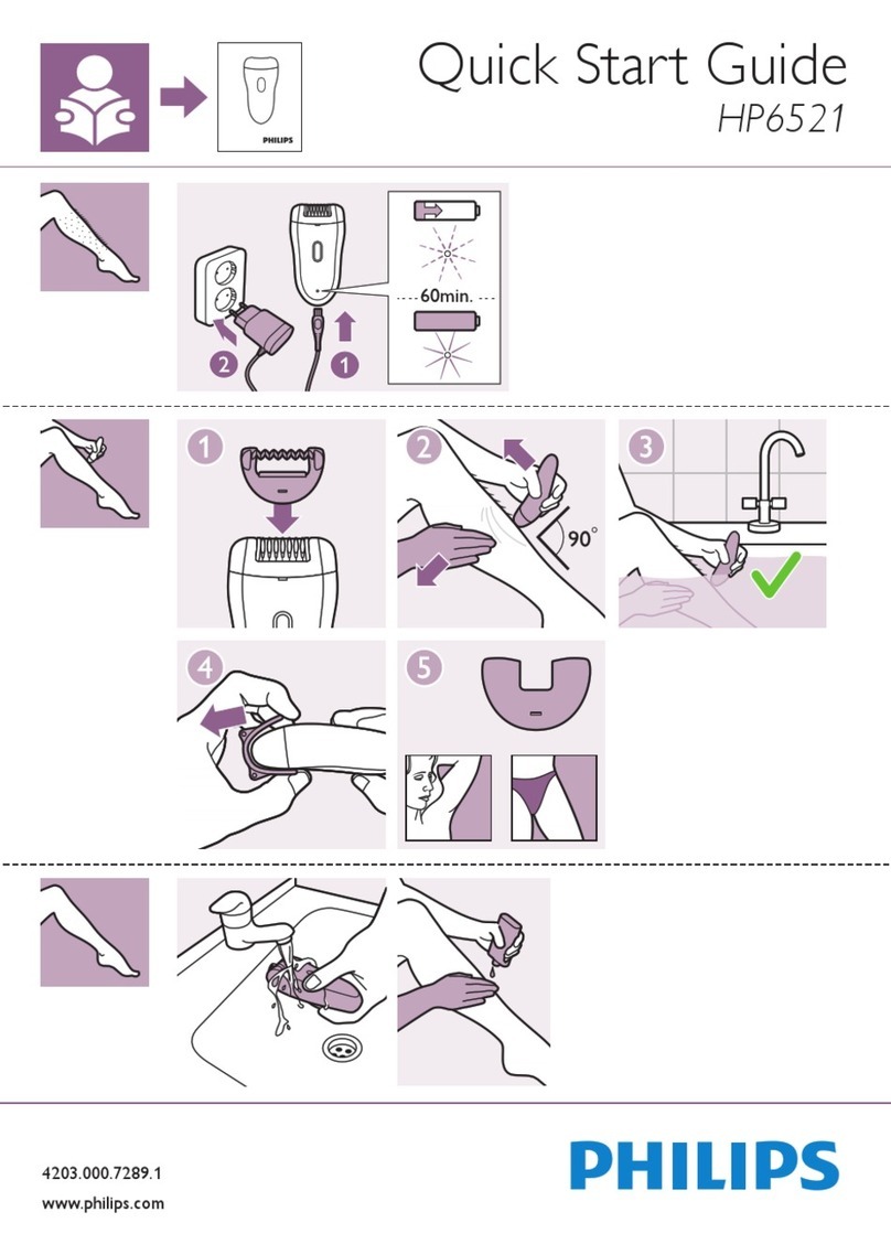 Philips HP6521/01 quick start guide