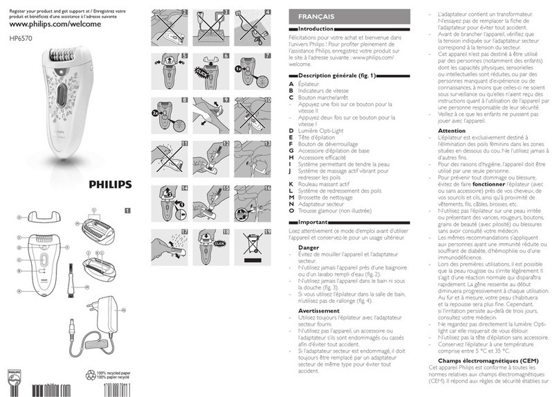 Philips SatinPerfect HP6570 User manual