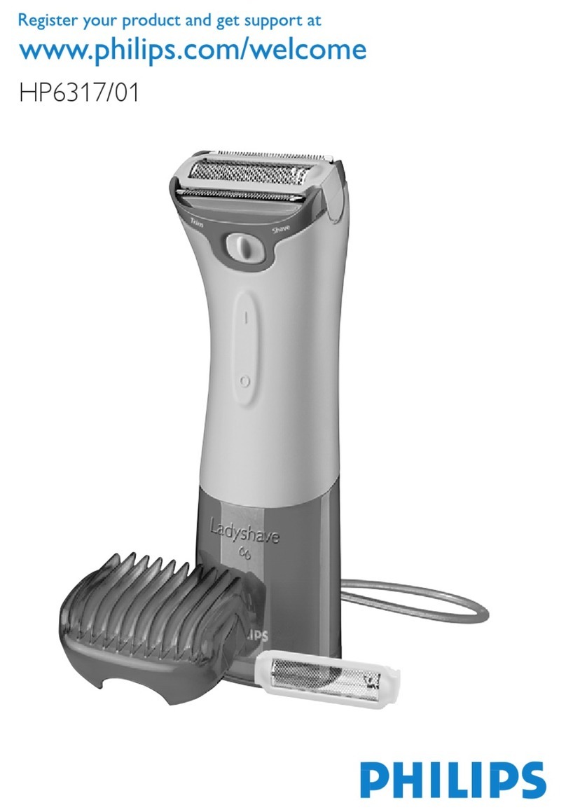 Philips ladyshave Body Contour HP6317/01 manual