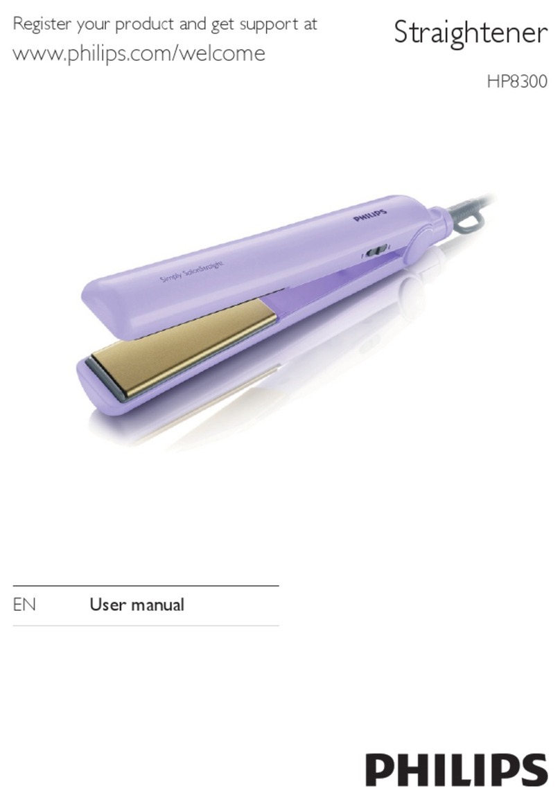 Philips SalonStraight Petite HP8300/00 User manual