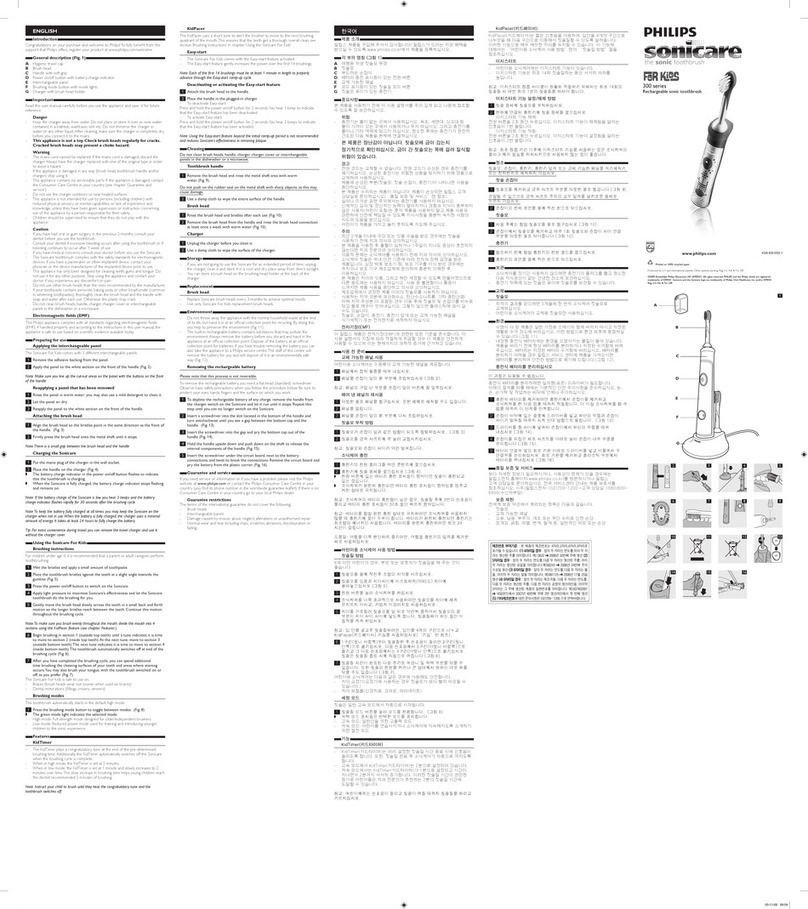 Philips Sonicare HX6311/02 User manual Philips Sonicare HX6311/02 User manual