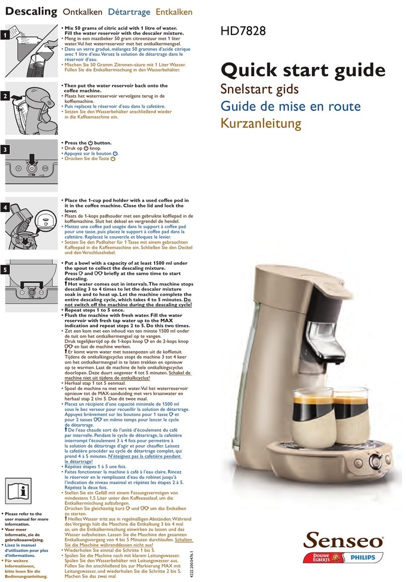 Philips HD7828/11 quick start guide