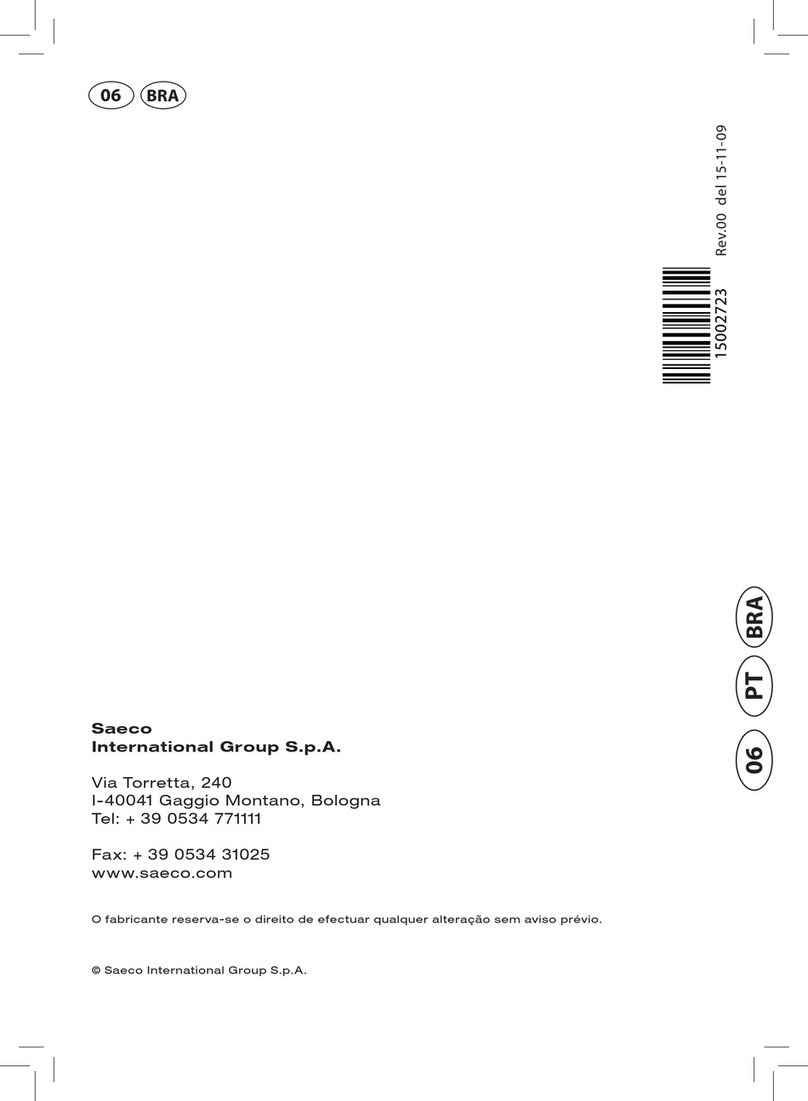 Saeco RI9943/43 User instructions