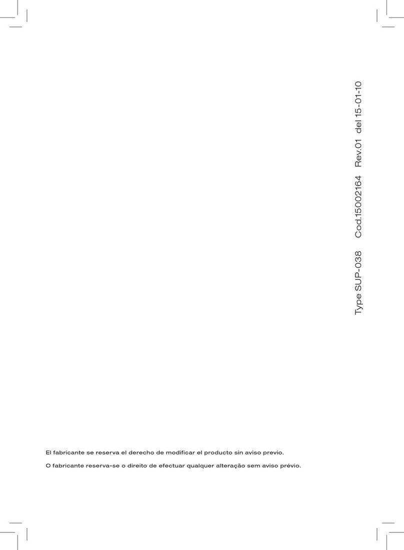 Saeco SUP 038 Use and maintenance manual