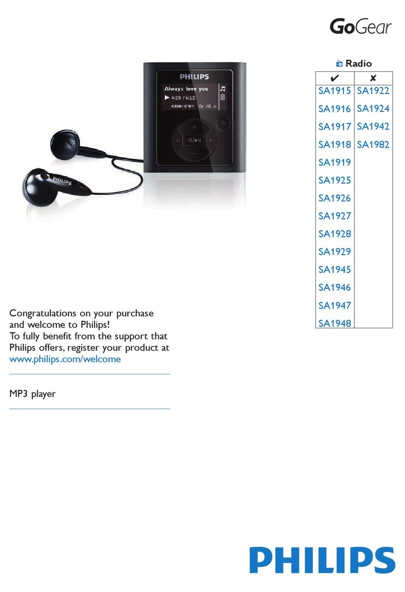 Philips SA1982A/02 User manual