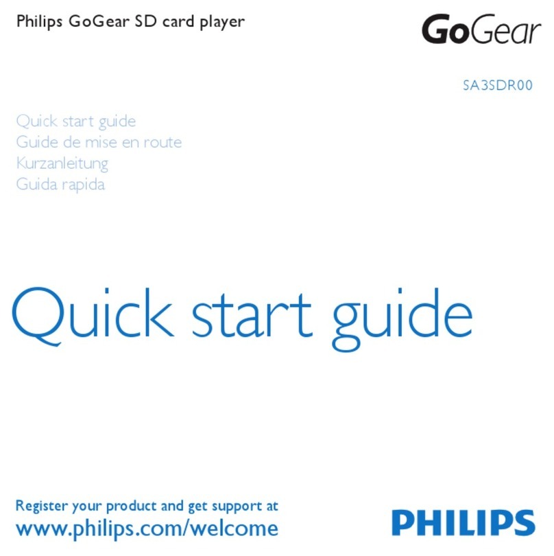 Philips SA3SDR00DN/02 User manual