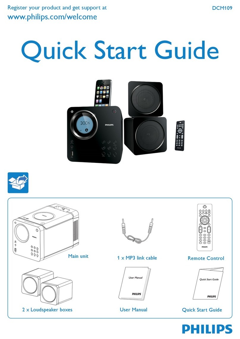 Philips DCM109/79 quick start guide