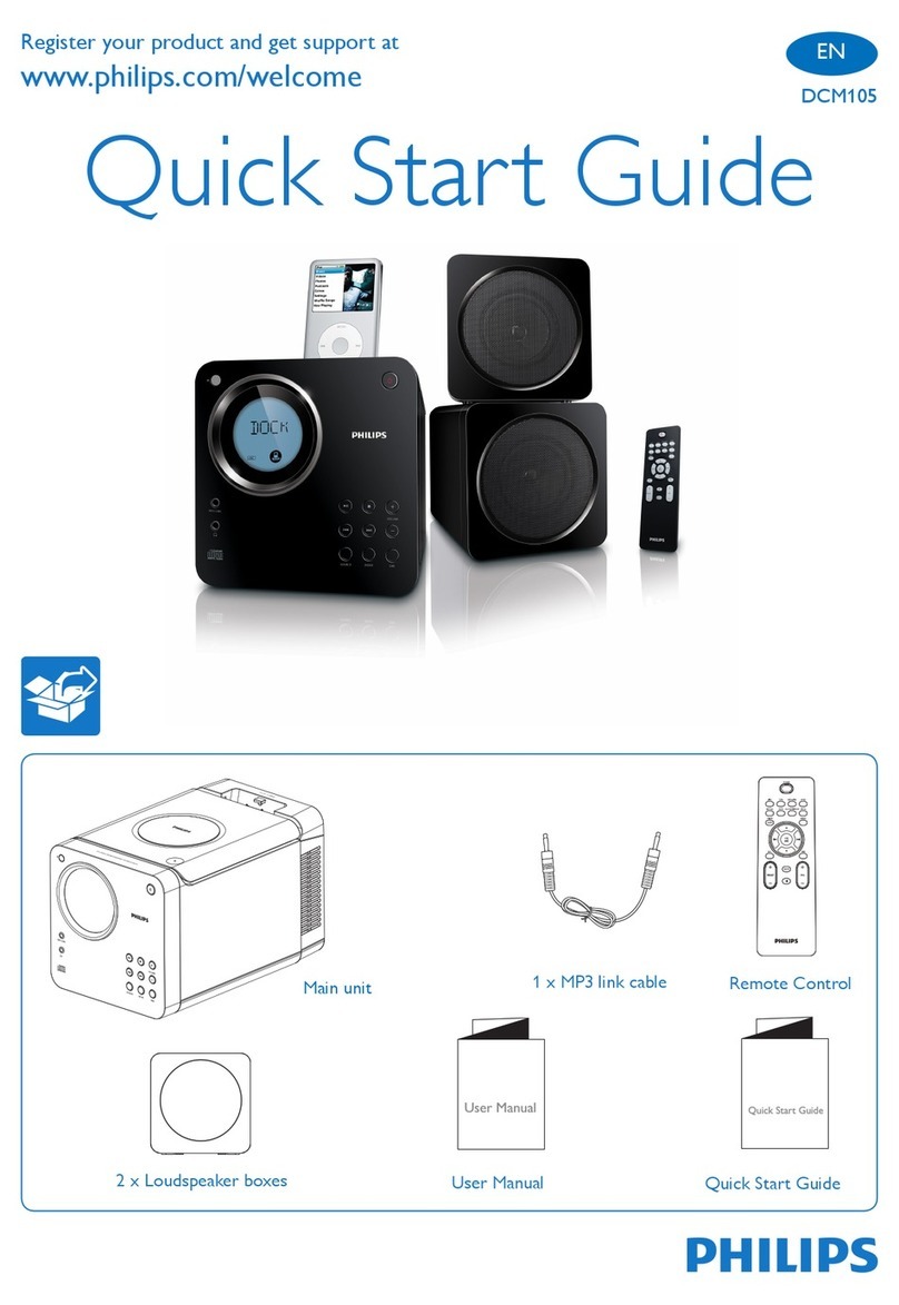Philips DCM105/61 quick start guide