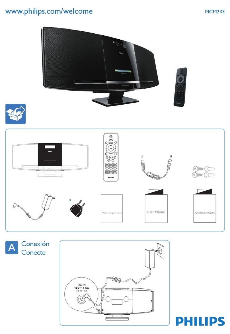Philips MCM233/78 User manual