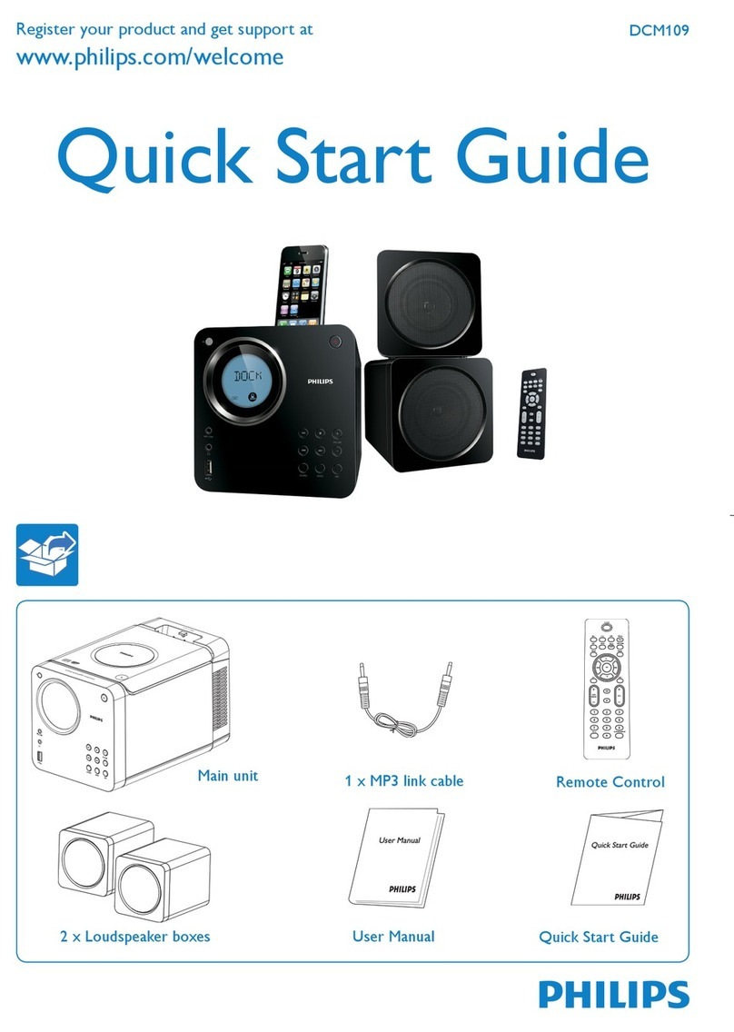 Philips DCM109/93 User manual