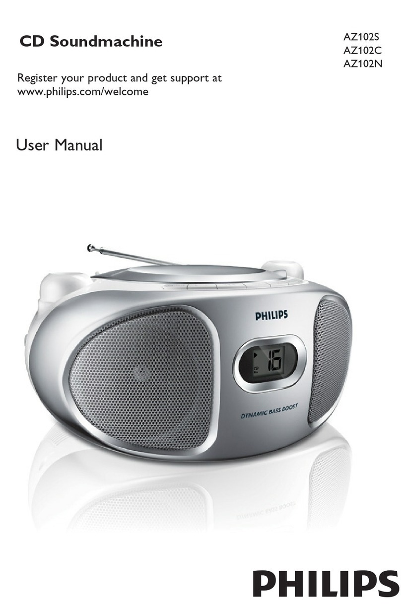Philips AZ102S/96 user manual