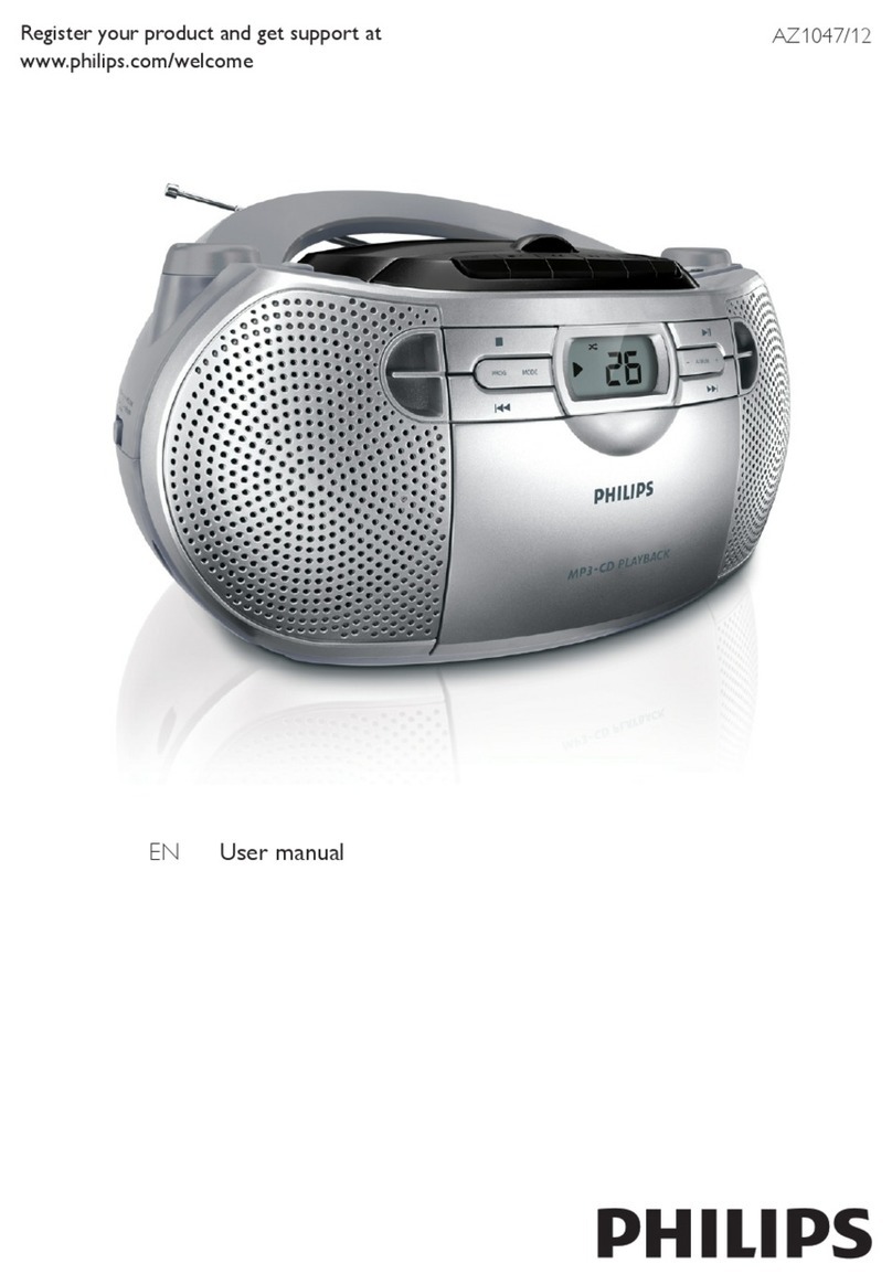 Philips CD Soundmachine AZ1047/12 User manual