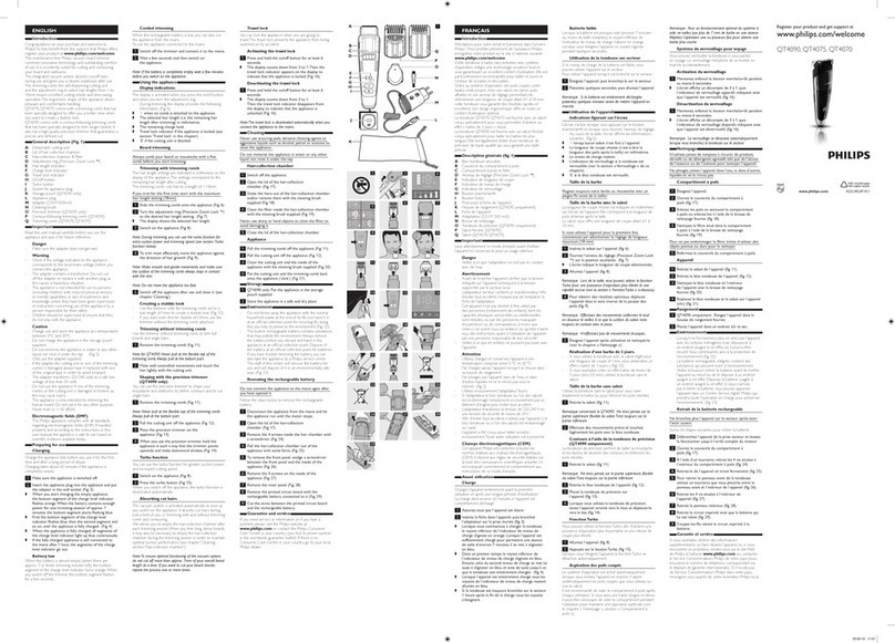 Philips QT4090 User manual