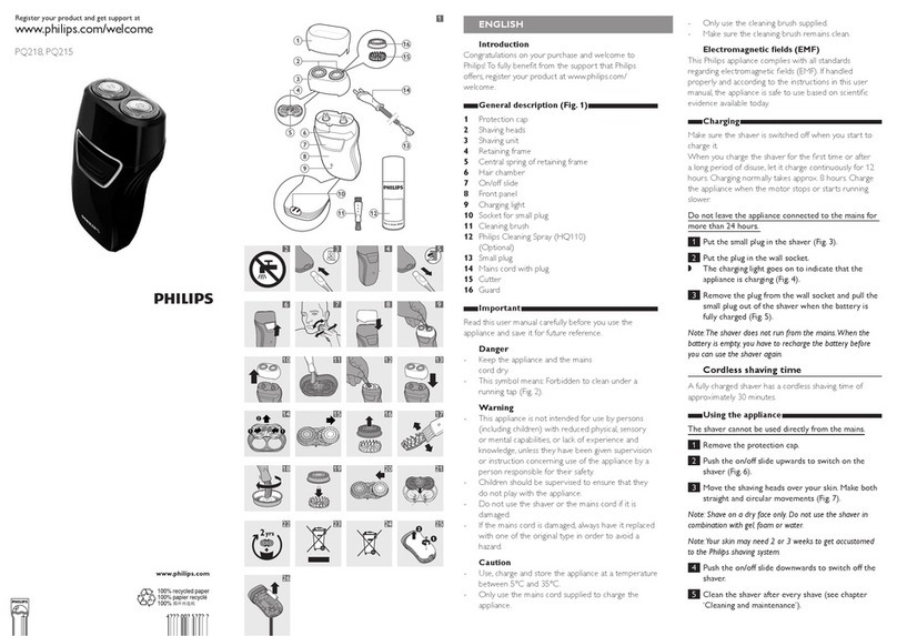 Philips PQ218/16 Using