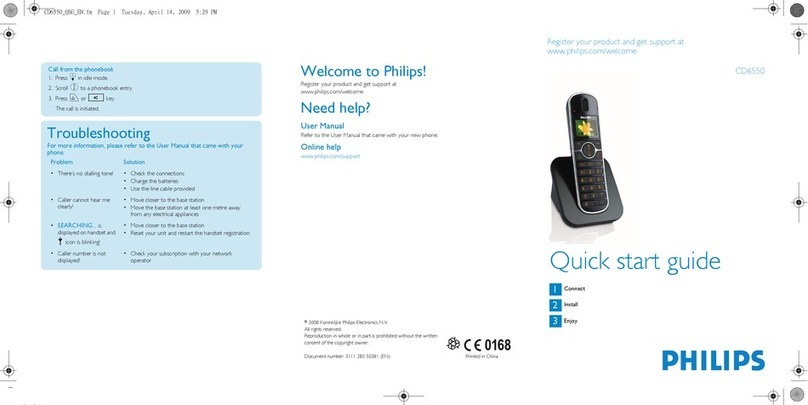 Philips CD6550B/12 quick start guide