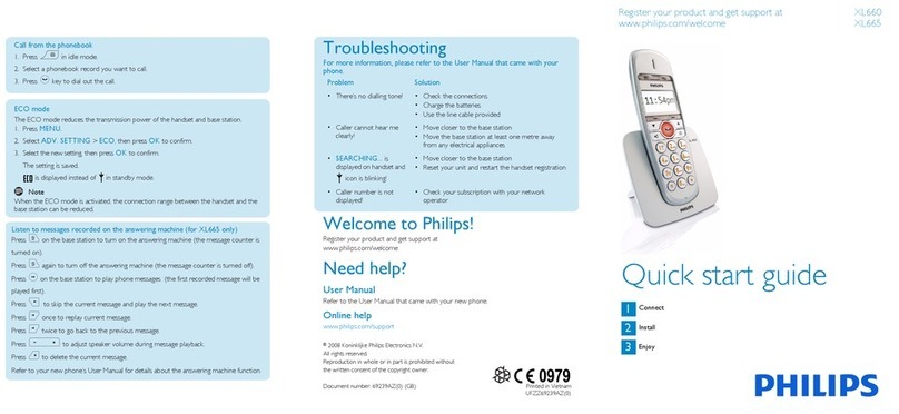 Philips XL6651C/22 User manual