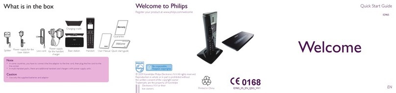 Philips ID9651B/51 quick start guide