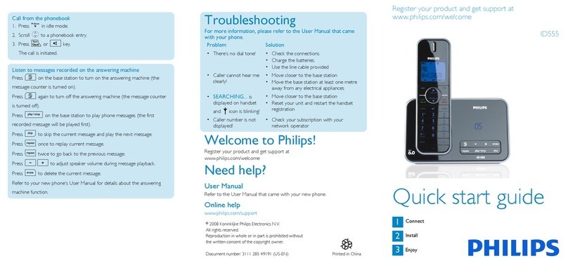 Philips ID5552B/05 quick start guide