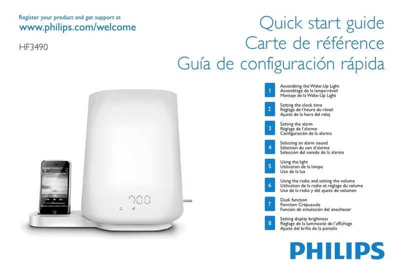 Philips HF3490/01 quick start guide