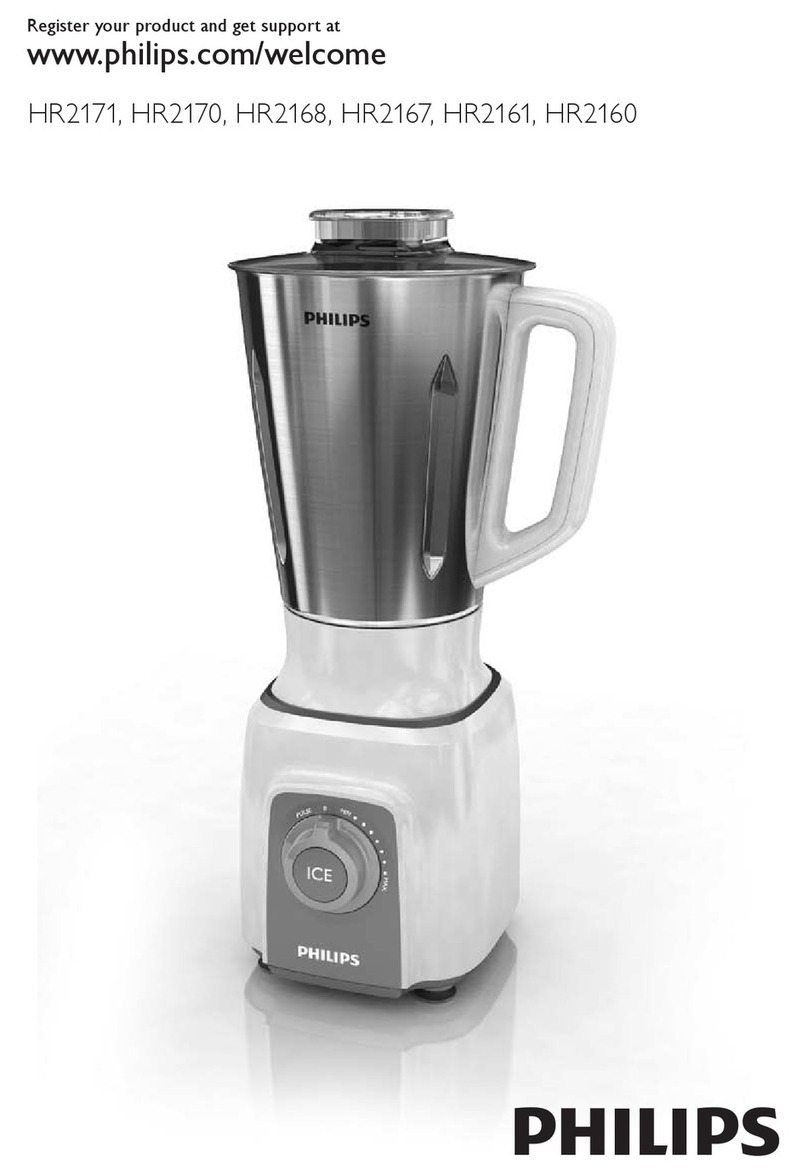 Philips HR2170/50 manual