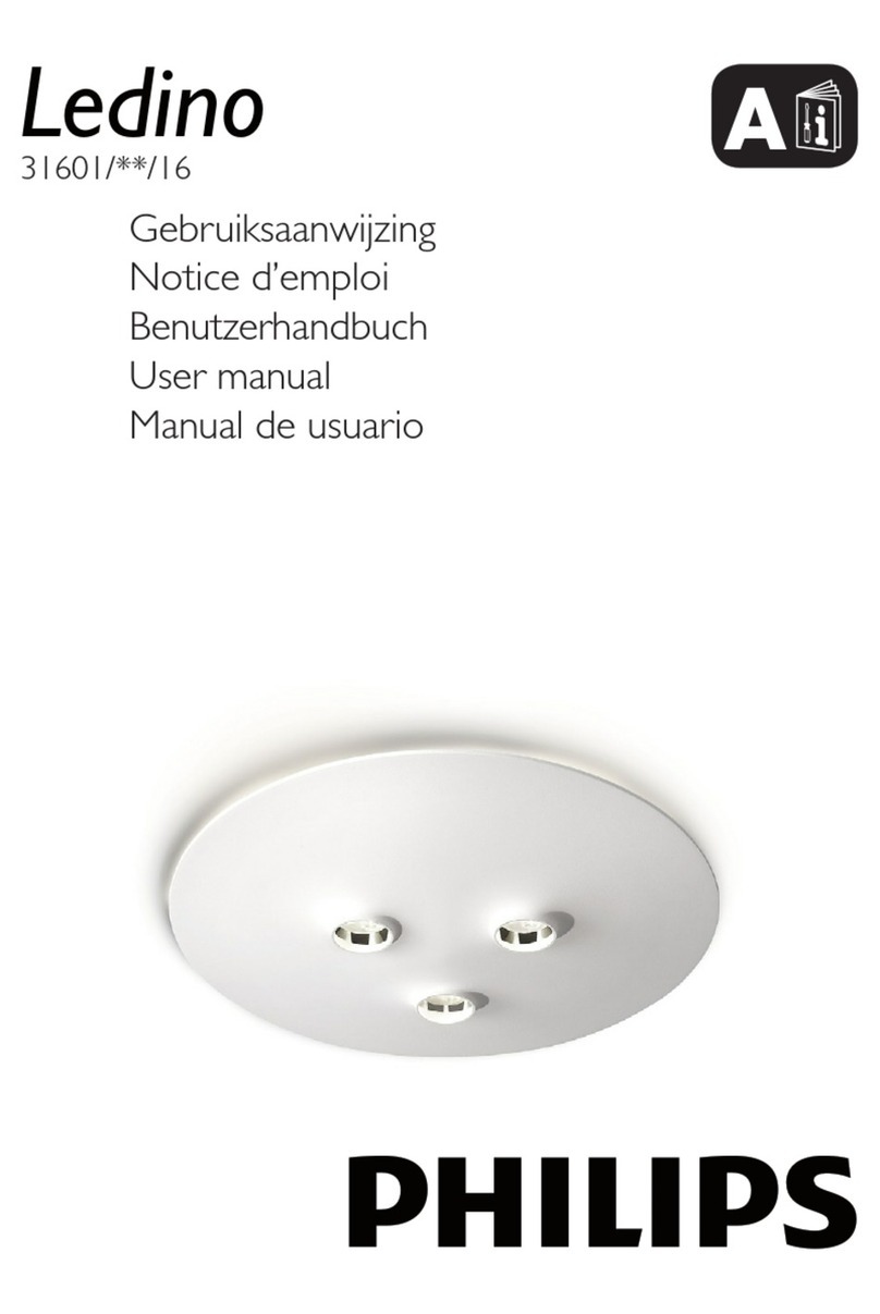 Philips Ledino 31601/31/16 user manual
