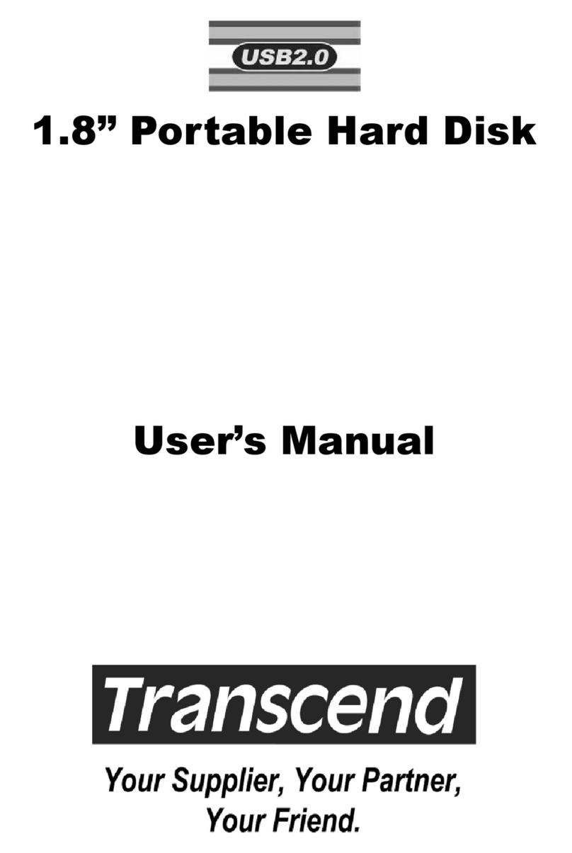 Transcend Portable Hard Disk TS40GHDU1 User manual