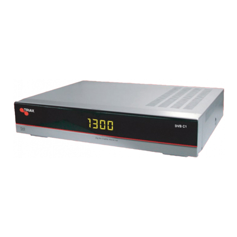 Triax DVB C1 User manual Triax DVB C1 User manual