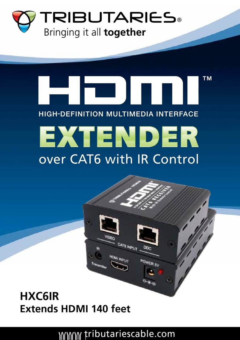 Tributaries HDMI HXC6IR instruction manual