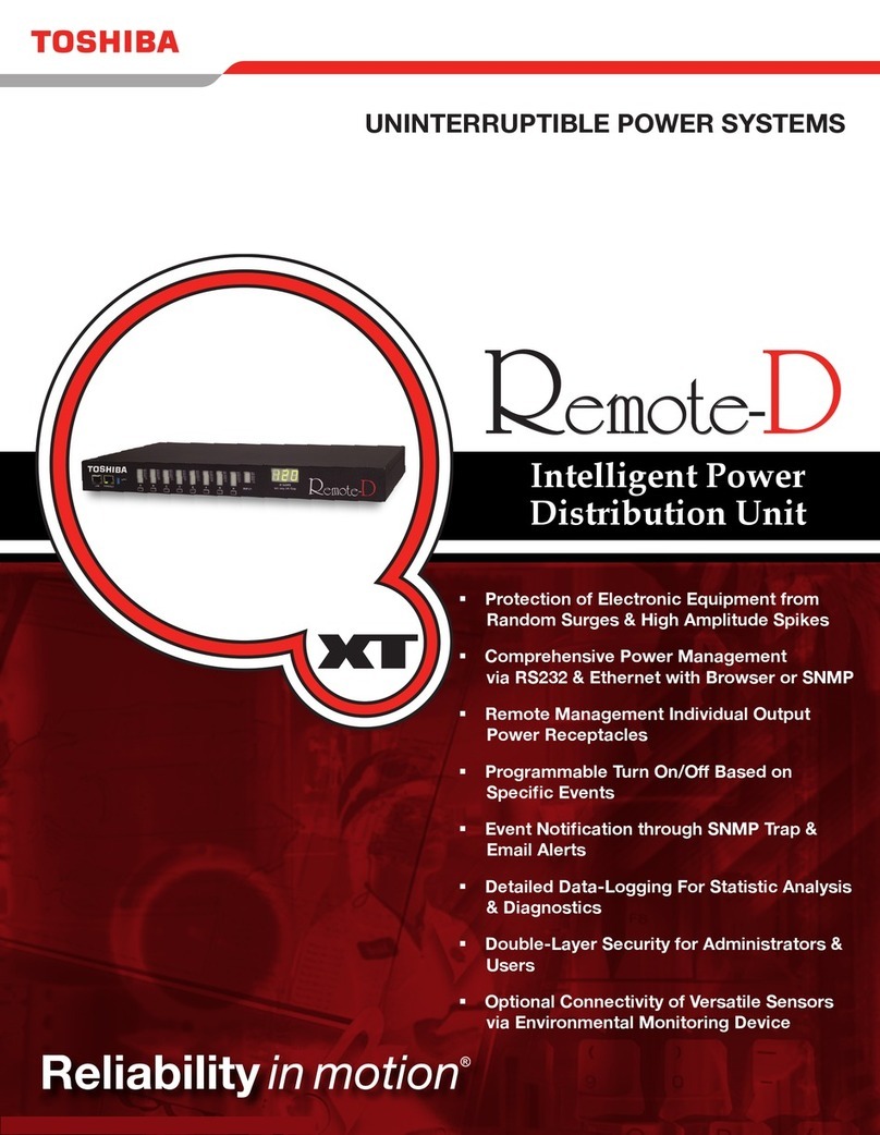 Toshiba REMOTE-D User manual