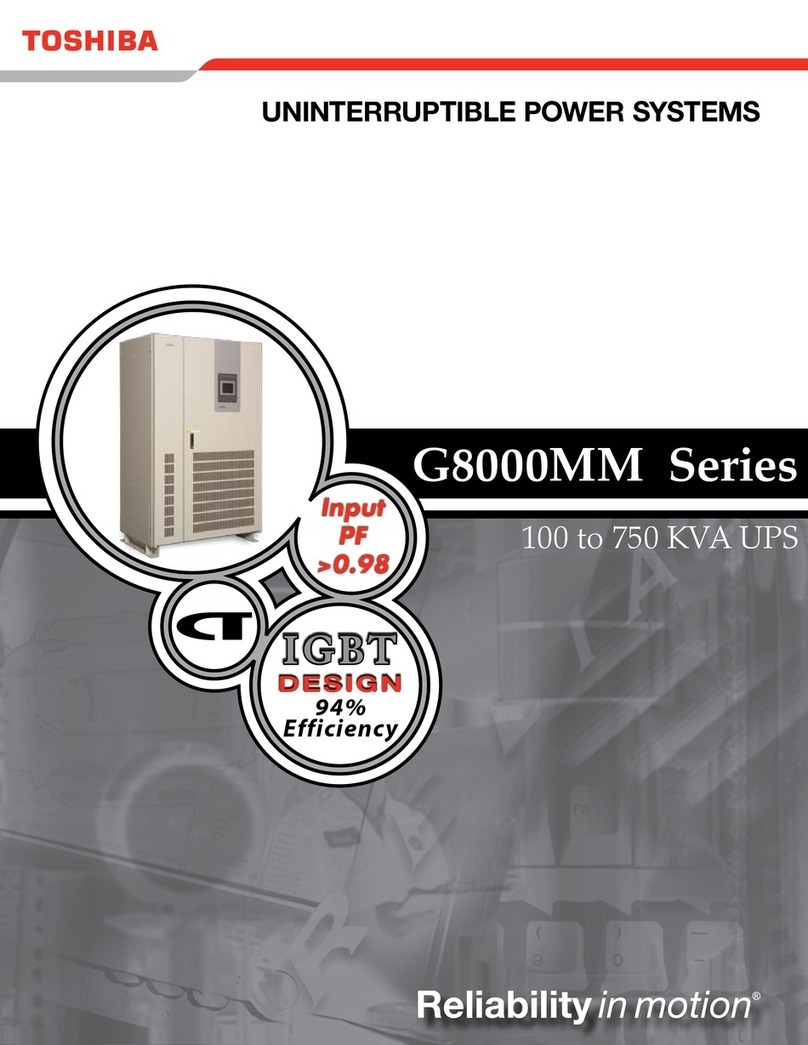 Toshiba G8000MM Series User manual