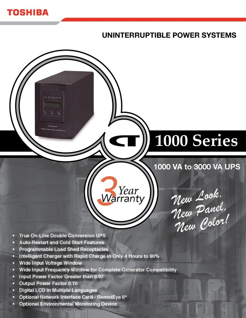 Toshiba 1000 Series User manual