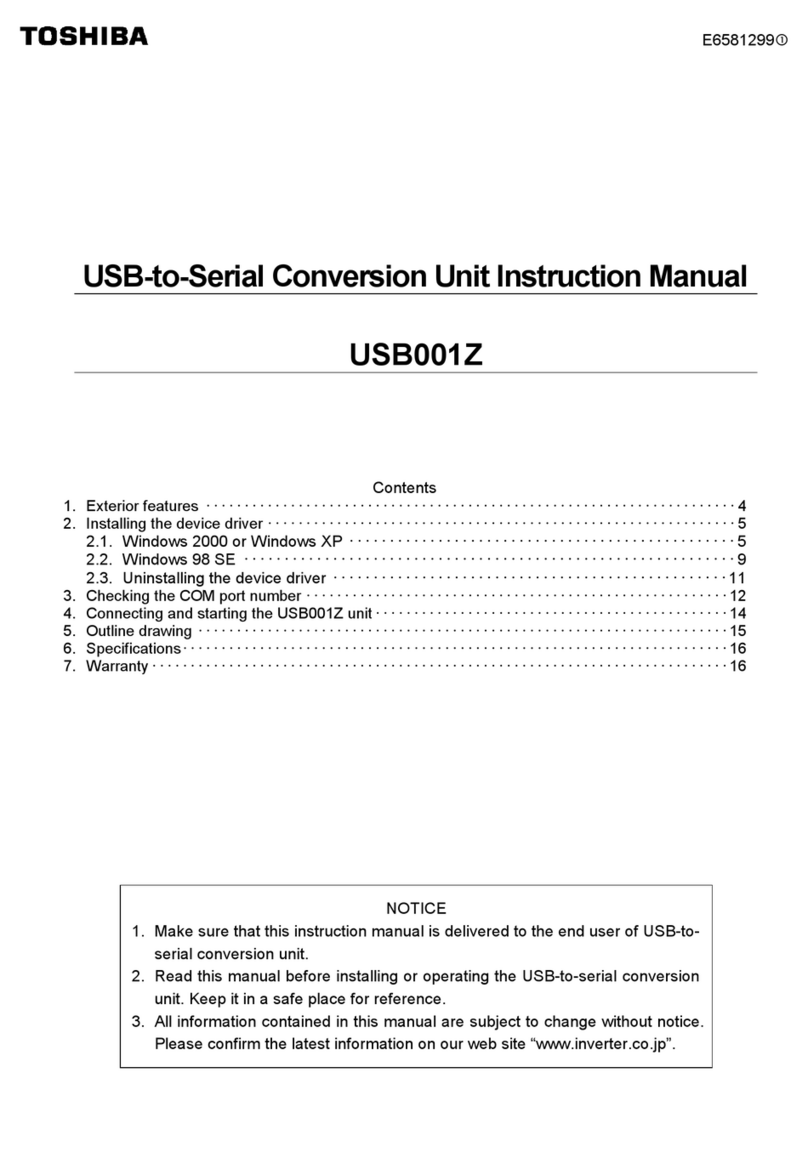 Toshiba USB001Z instruction manual
