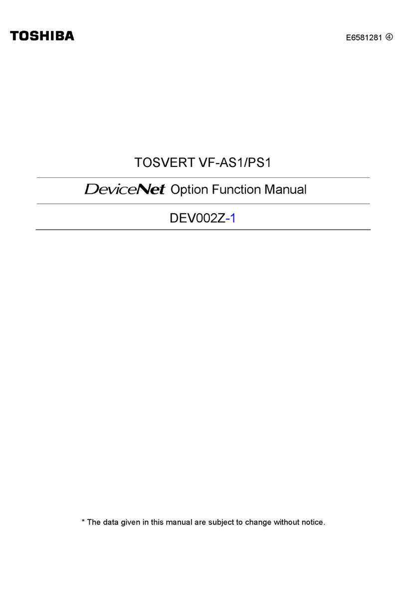 Toshiba DeviceNet Option DEV002Z-1 user manual