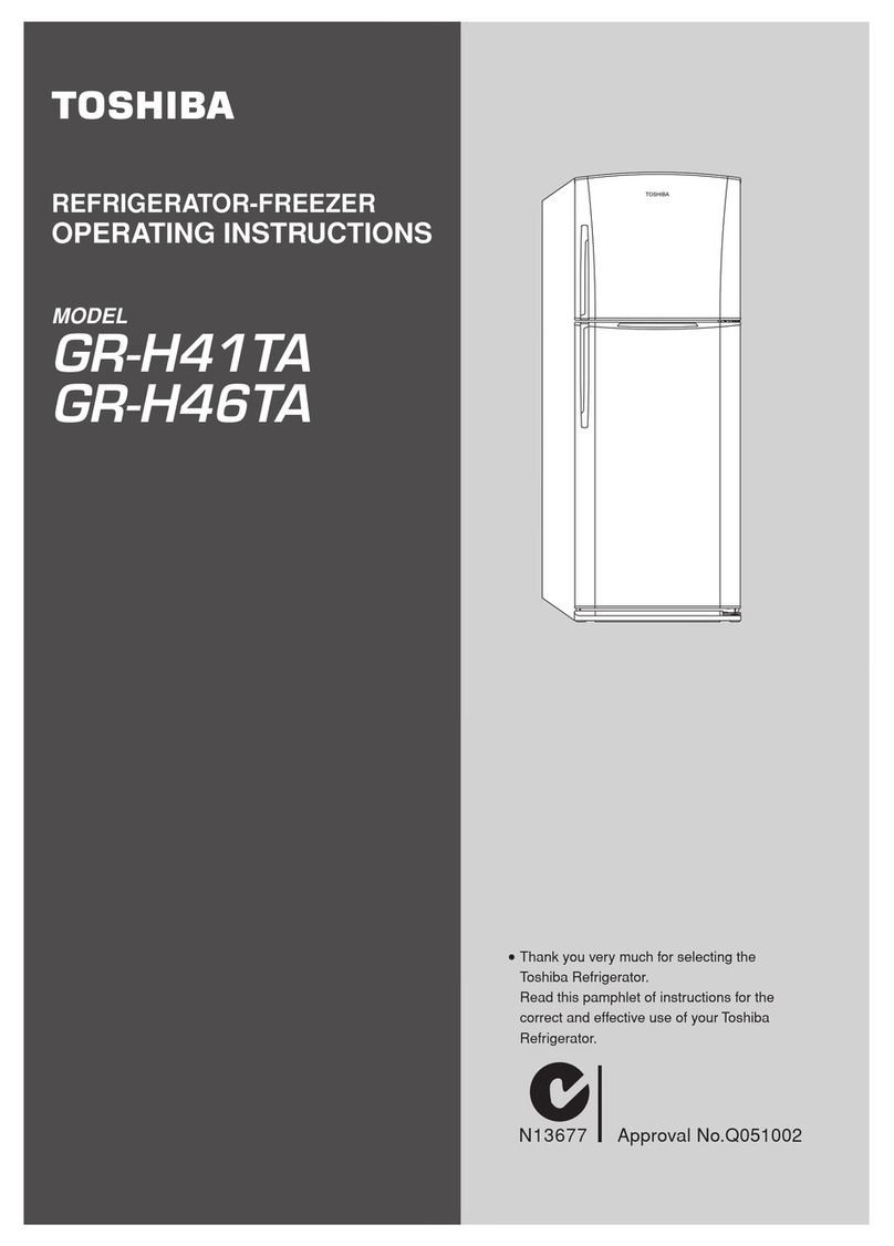 Toshiba GR-H41TA operating instructions