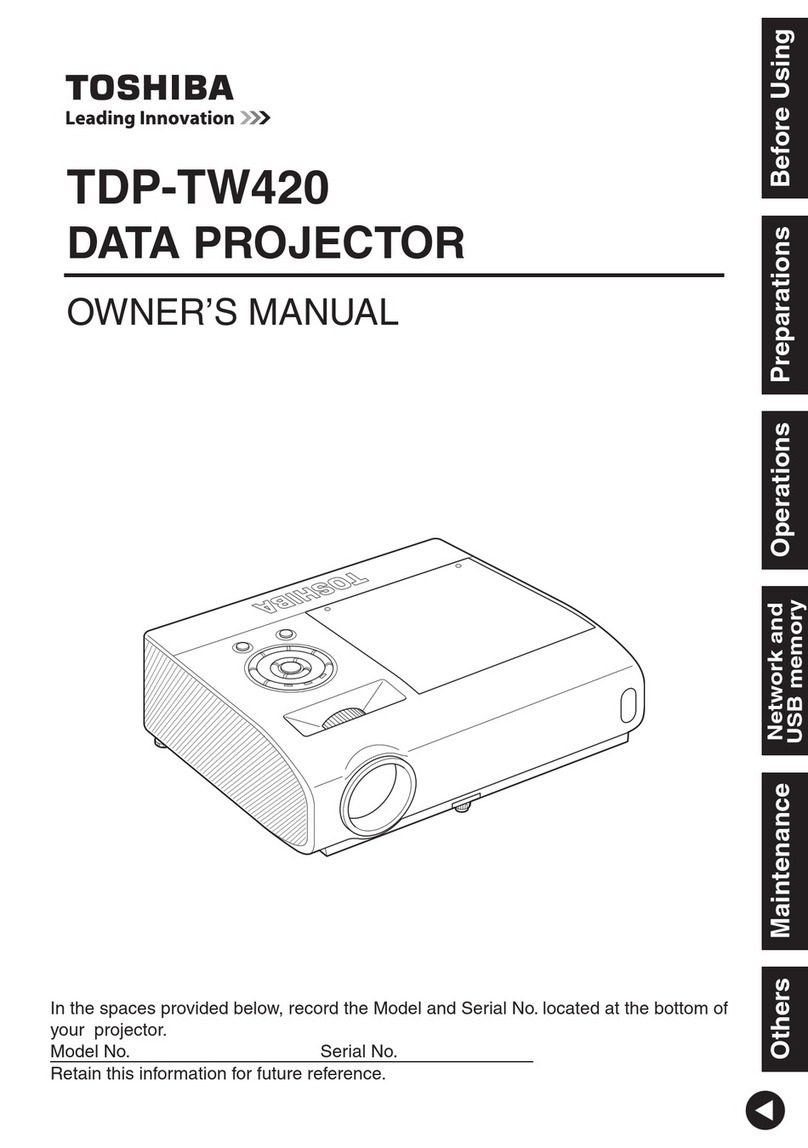 Toshiba TDP-TW420 User manual