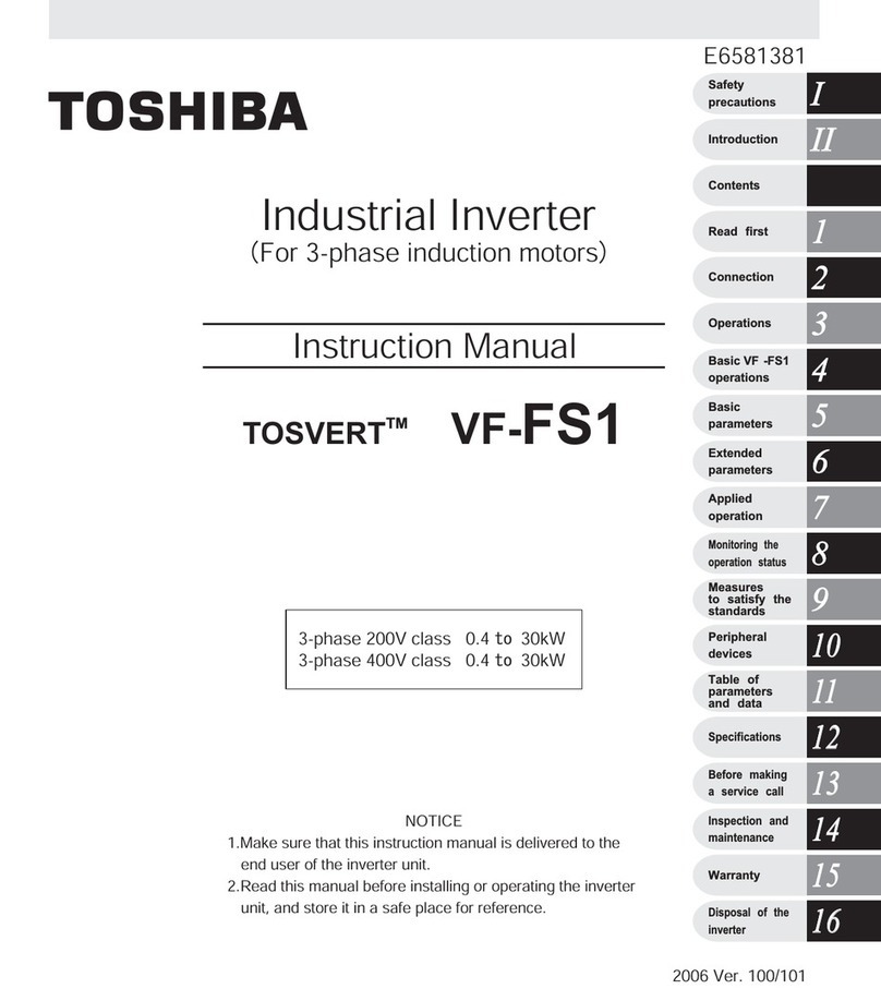 Toshiba TOSVERT VF-FS1 Series User manual