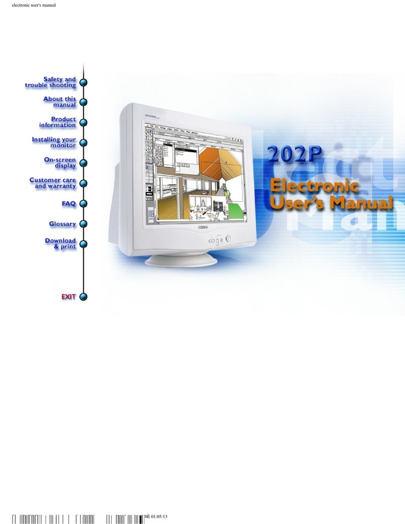 Philips 202P70/00 Installation and operating instructions