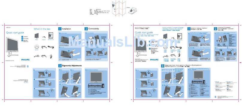 Philips 190B7 User manual
