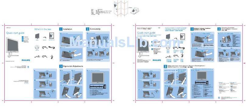 Philips 170B7 Operator's manual