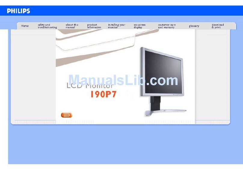 Philips 190P7ES/00 User manual