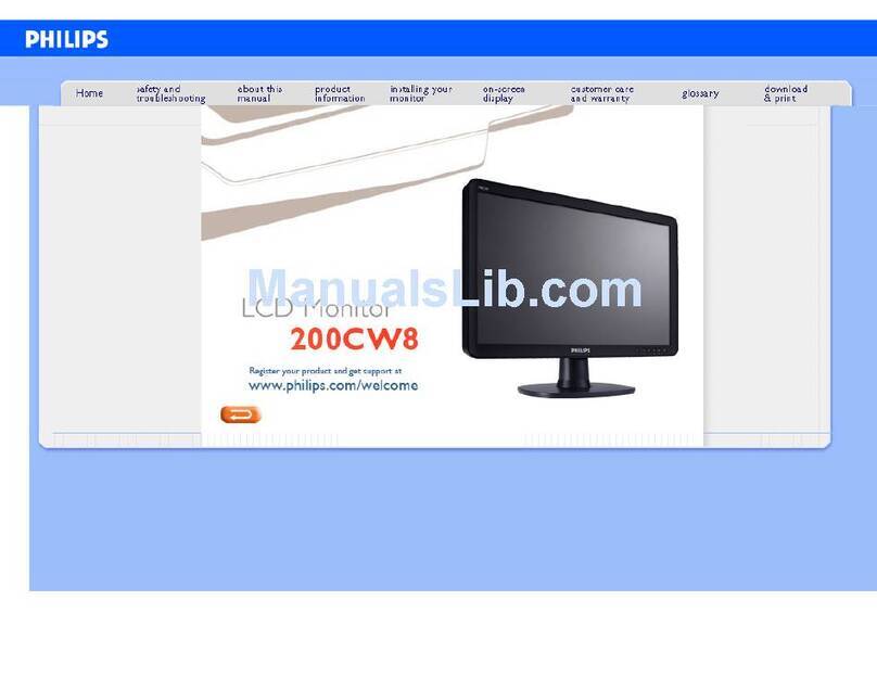 Philips 200CW8FB/05 User manual